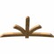 Ekena Millwork Davenport Rough Sawn Timber Gable Bracket, Western Red Cedar, 96"W x 48"H x 4"D x 6"F, 12/12 Pitch GBW096X48X0406DAV00RWR - alternate 4